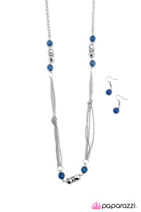Open Door Jewelry - All Dolled Up - Blue Necklace - Paparazzi Accessories