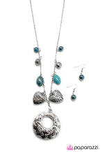 Load image into Gallery viewer, Open Door Jewelry - Home Is Where The Heart Is - Blue Necklace - Paparazzi Accessories
