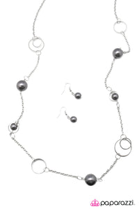 Open Door Jewelry - Sing Me A Song, Mr. Piano Man - Silver Necklace - Paparazzi Accessories