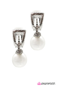 Open Door Jewelry - Pearls and Tiaras Clip-On - Paparazzi Accessories