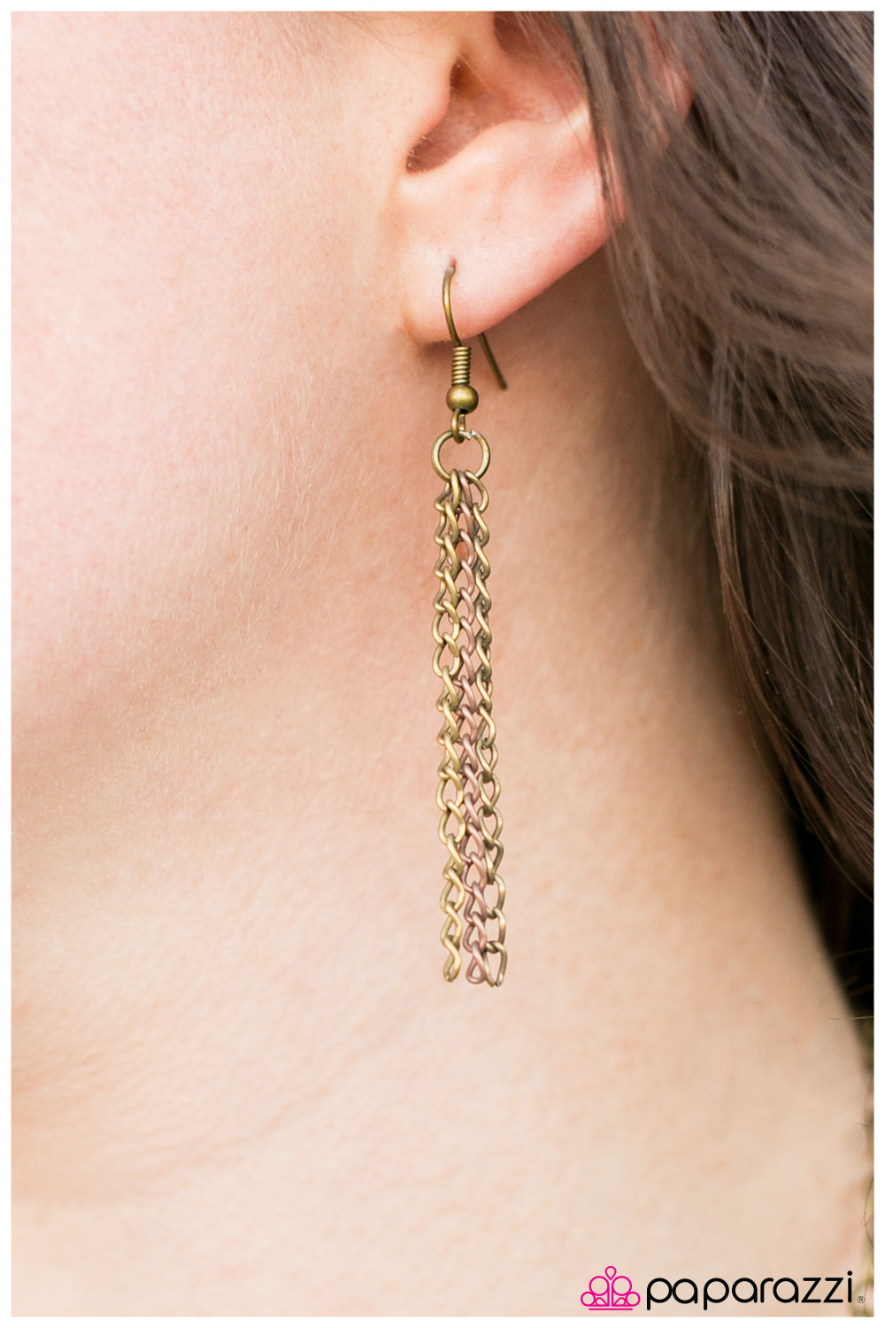 Open Door Jewelry - A Mad Rush - Brass Necklace - Paparazzi Accessories