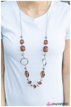 Load image into Gallery viewer, five-dollar-jewelry-cant-take-my-eyes-off-of-you-brown-necklace-paparazzi-accessories
