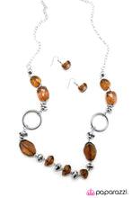 Load image into Gallery viewer, Open Door Jewelry - Cant Take My Eyes Off Of You - Brown Necklace - Paparazzi Accessories
