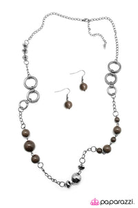 Open Door Jewelry - That Thing You Do - Brown Necklace - Paparazzi Accessories