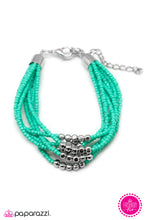 Load image into Gallery viewer, Open Door Jewelry - Just BEAD it! - Blue Bracelet - Paparazzi Accessories

