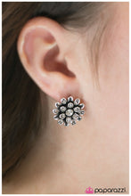 Load image into Gallery viewer, five-dollar-jewelry-always-in-bloom-white-post earrings-paparazzi-accessories
