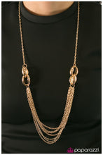 Load image into Gallery viewer, five-dollar-jewelry-daringly-debonair-gold-necklace-paparazzi-accessories

