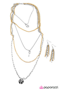 Open Door Jewelry - Right On Key - Silver Necklace - Paparazzi Accessories