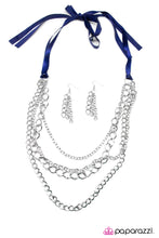 Load image into Gallery viewer, Open Door Jewelry - No Strings Attached - Blue Necklace - Paparazzi Accessories
