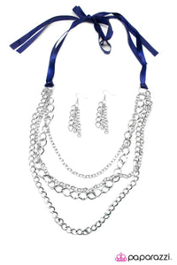 Open Door Jewelry - No Strings Attached - Blue Necklace - Paparazzi Accessories