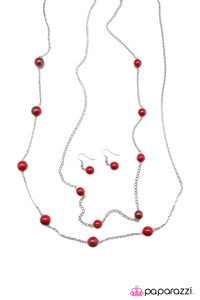 Open Door Jewelry - Take My Breath Away - Red Necklace - Paparazzi Accessories