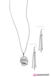 Open Door Jewelry - Keep Stringing You Along - White Necklace - Paparazzi Accessories