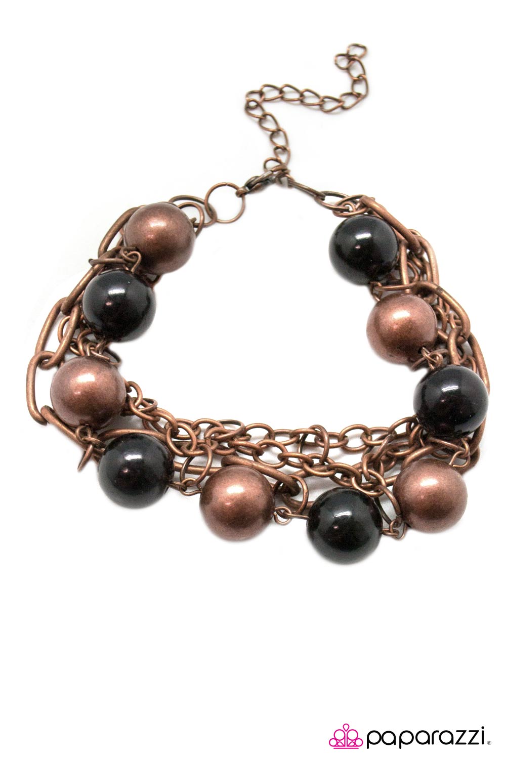Open Door Jewelry - Right Side of the Tracks - Copper Bracelet - Paparazzi Accessories