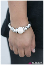 Load image into Gallery viewer, five-dollar-jewelry-brace-yourself-white-bracelet-paparazzi-accessories
