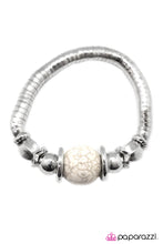 Load image into Gallery viewer, Open Door Jewelry - Brace Yourself - White Bracelet - Paparazzi Accessories
