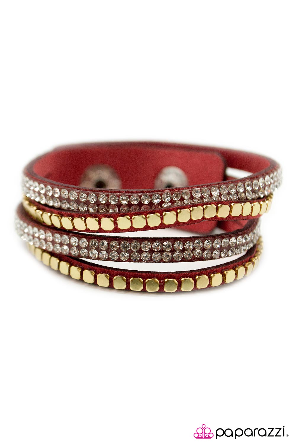 Open Door Jewelry - Comin In Hot - Red Bracelet - Paparazzi Accessories