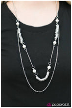 Load image into Gallery viewer, five-dollar-jewelry-flirting-with-the-enemy-white-necklace-paparazzi-accessories
