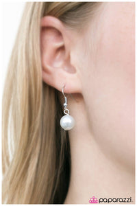 Open Door Jewelry - Flirting With The Enemy - White Necklace - Paparazzi Accessories