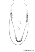 Load image into Gallery viewer, Open Door Jewelry - Flirting With The Enemy - White Necklace - Paparazzi Accessories
