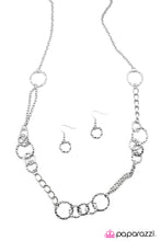 Load image into Gallery viewer, Open Door Jewelry - Dont METAL In My Affairs! - Silver Necklace - Paparazzi Accessories
