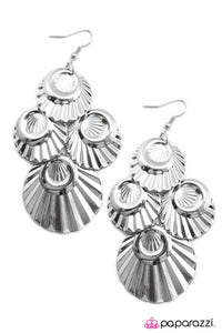 Open Door Jewelry - Ask and You SHELL Receive - Silver Earrings - Paparazzi Accessories