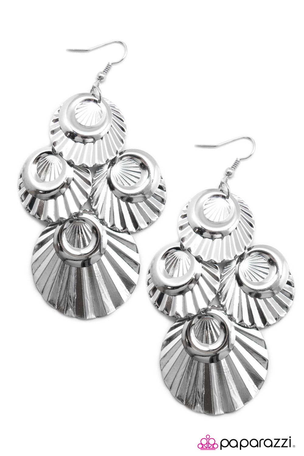 Open Door Jewelry - Ask and You SHELL Receive - Silver Earrings - Paparazzi Accessories