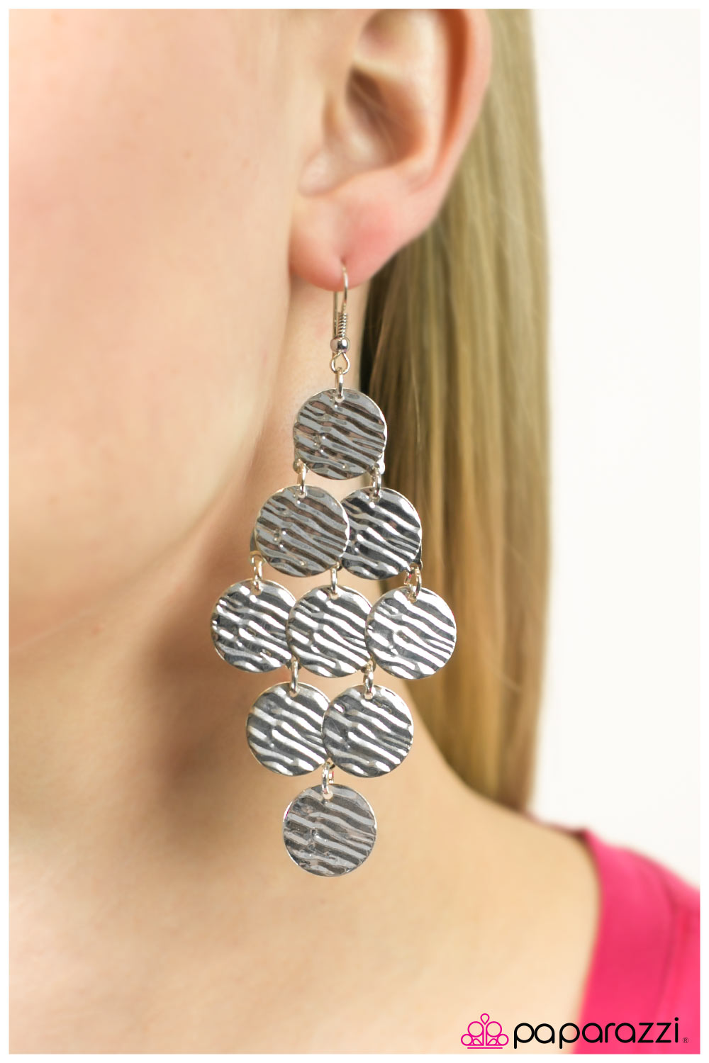 five-dollar-jewelry-metallic-pools-silver-earrings-paparazzi-accessories