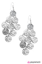 Load image into Gallery viewer, Open Door Jewelry - Metallic Pools - Silver Earrings - Paparazzi Accessories
