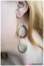 Load image into Gallery viewer, five-dollar-jewelry-hollywood-nights-gold-earrings-paparazzi-accessories
