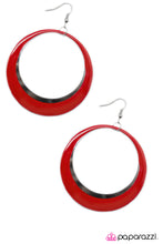 Load image into Gallery viewer, Open Door Jewelry - Fly Me To The Moon - Red Earrings - Paparazzi Accessories
