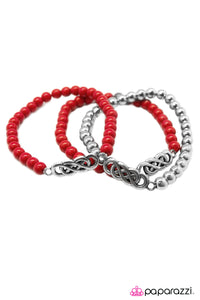 Open Door Jewelry - No End In Sight - Red Bracelet - Paparazzi Accessories