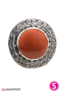 Open Door Jewelry - Lone Rider - Orange Ring - Paparazzi Accessories