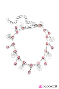 Open Door Jewelry - Be My Valentine - Pink Bracelet - Paparazzi Accessories