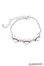 Load image into Gallery viewer, Open Door Jewelry - Will You Be Mine? - Red Bracelet - Paparazzi Accessories
