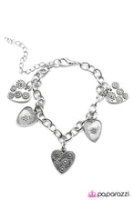 Load image into Gallery viewer, Open Door Jewelry - Heartthrob - Silver Bracelet - Paparazzi Accessories
