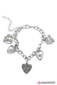 Open Door Jewelry - Heartthrob - Silver Bracelet - Paparazzi Accessories