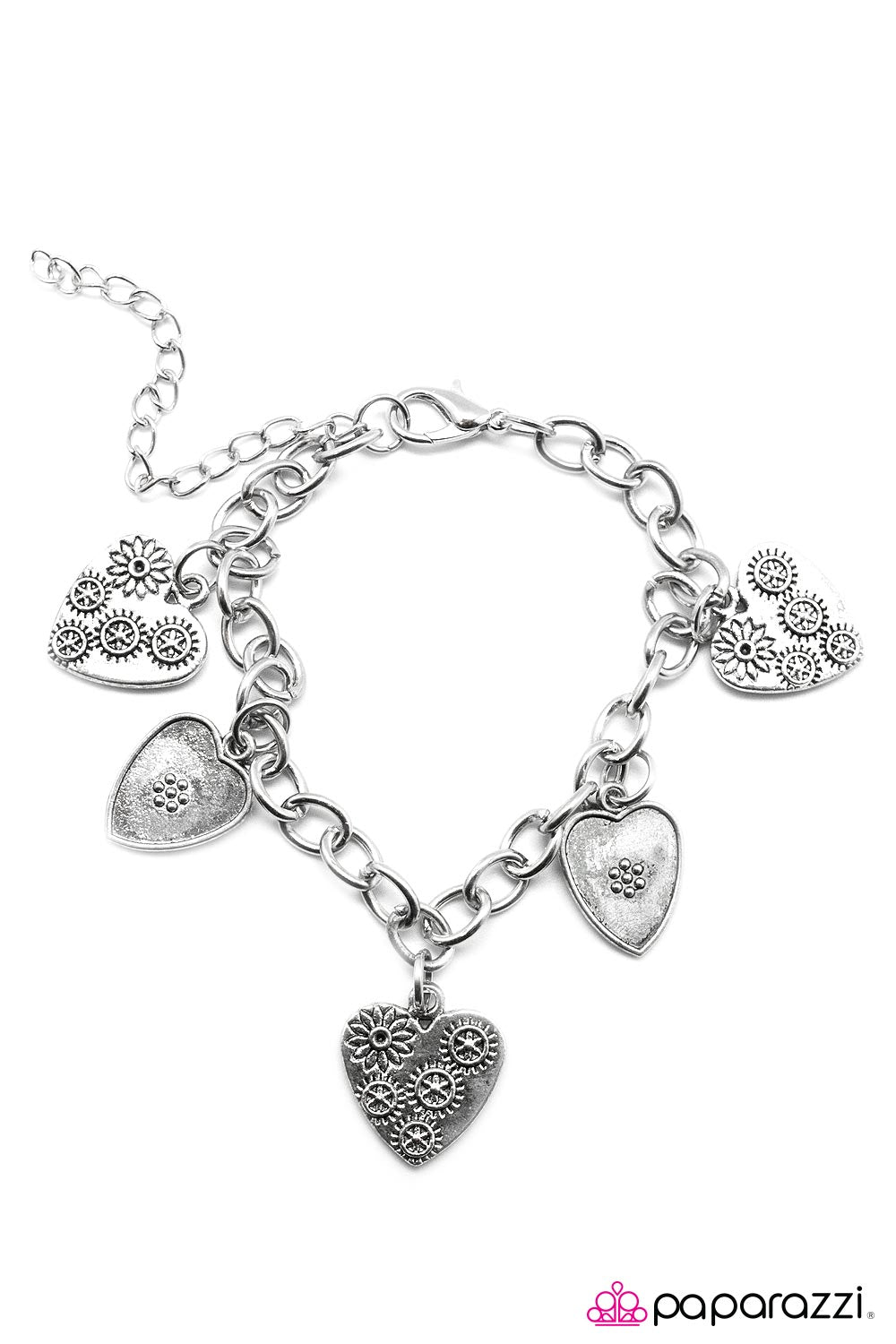 Open Door Jewelry - Heartthrob - Silver Bracelet - Paparazzi Accessories