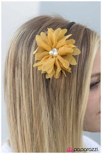 Open Door Jewelry - Live A Little - Yellow Headband - Paparazzi Accessories